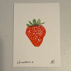 Ana Inciardi Mini Print, Strawberry